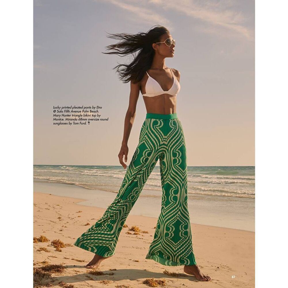 ETRO RUNWAY GREEN LUCKY KNIT PULL-ON PANTS SIZE IT 40/ US 6 $1150
